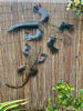 Metal gecko wall art
