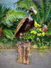 Metal Vulture Garden Art Sculpture