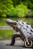 Metal Serwer Crocodile in a Drain