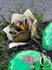 Metal Frog on a Lily Pad