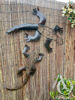 Metal gecko wall art