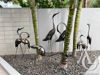 Metal Heron Sculpture Garden Art