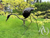 Metal Heron Sculpture Garden Art