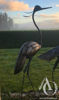 Metal Heron Sculpture Garden Art	