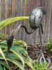 Metal Heron Sculpture Garden Art