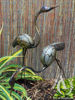 Metal Heron Sculpture Garden Art