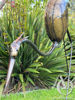 Metal Heron Sculpture Garden Art