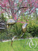 Metal Heron Sculpture Garden Art