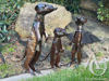 Metal meerkat family