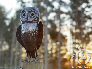 Metal Morepork Owl