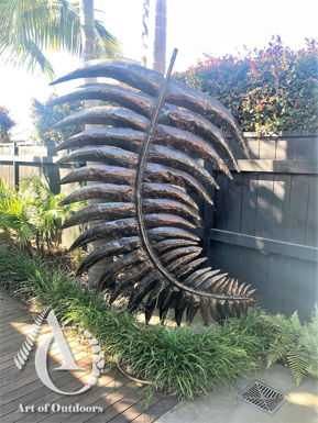 Metal NZ Fern Sculpture