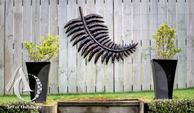 Metal NZ Fern Sculpture