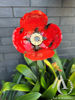 Scrap Metal Poppy Stem