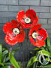 Scrap Metal Poppy Stem