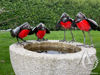 Metal garden art Robin