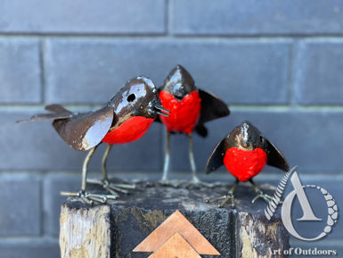 Metal garden art - Bird Robin