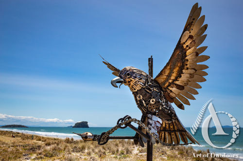 Steampunk Eagle with Snake