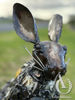 Steampunk Hare garden art