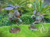 Steampunk Hare garden art