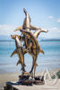 Hammerhead Dolphin Metal sculpture