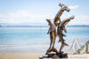 Hammerhead Dolphin Metal sculpture