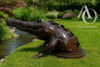 Metal Serwer Crocodile in a Drain
