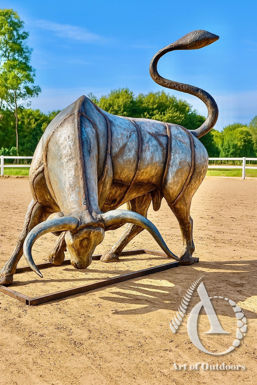 Scrap Metal Bull Life Sized