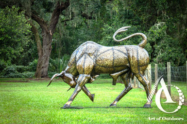 Scrap Metal Bull Life Sized