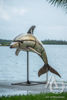 Metal Dolphin Sculpture