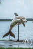 Metal Dolphin Sculpture