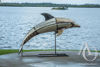 Metal Dolphin Sculpture